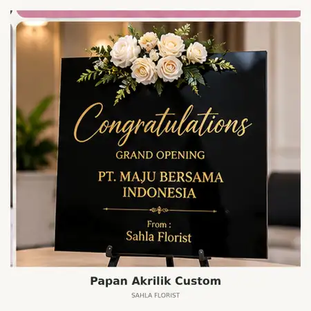 Papan Bunga Akrilik Rokan Hulu